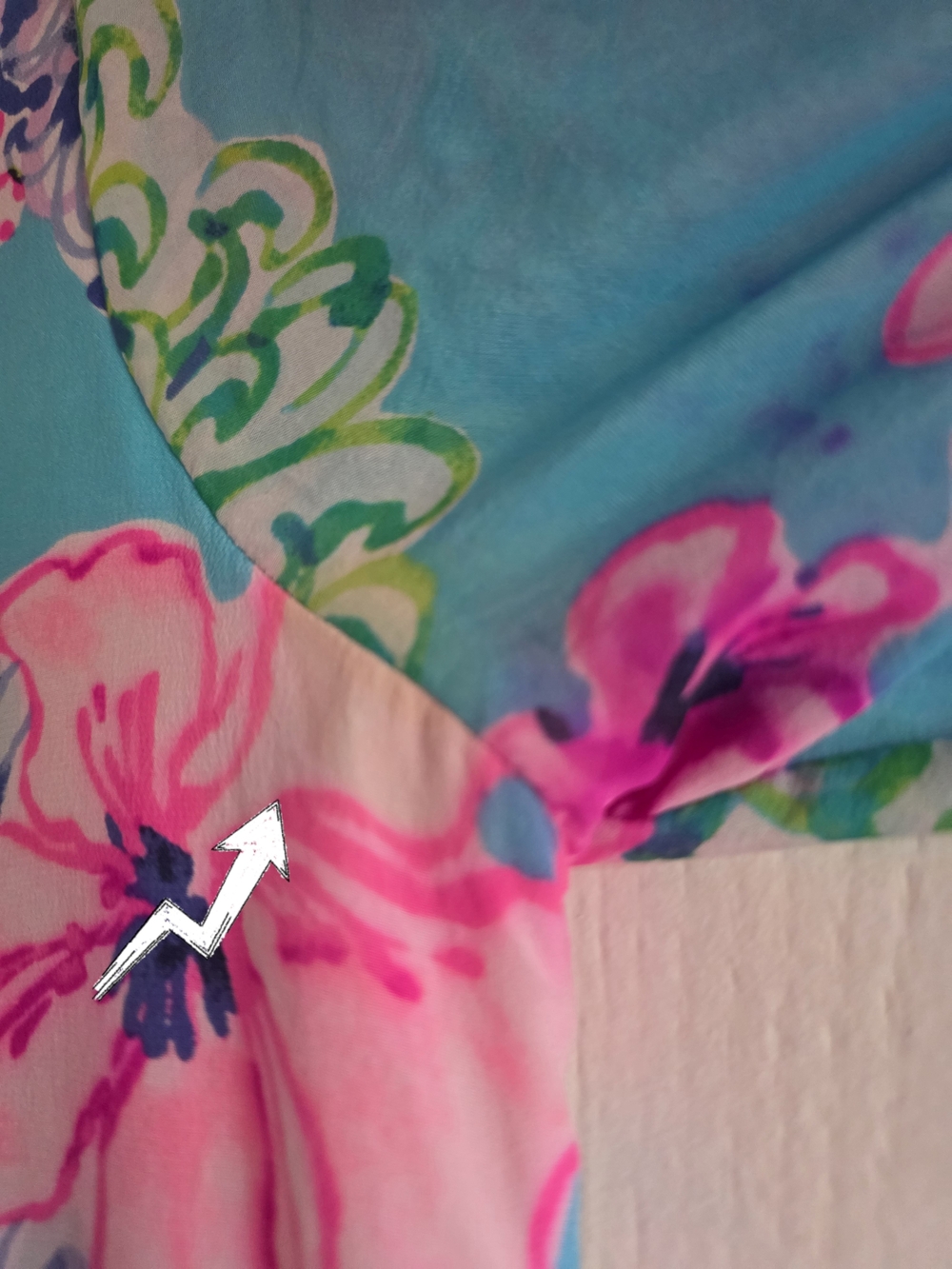 Lilly Pulitzer Elenora Silk Embellished Dress Totally Blossom Size S FLAW - Picture 13 of 16
